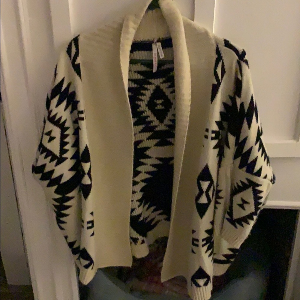 Black/white kimono